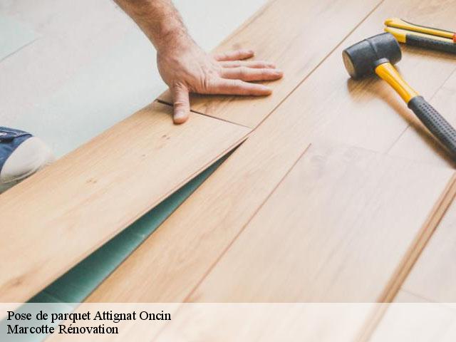 Pose de parquet  attignat-oncin-73610 Marcotte Rénovation