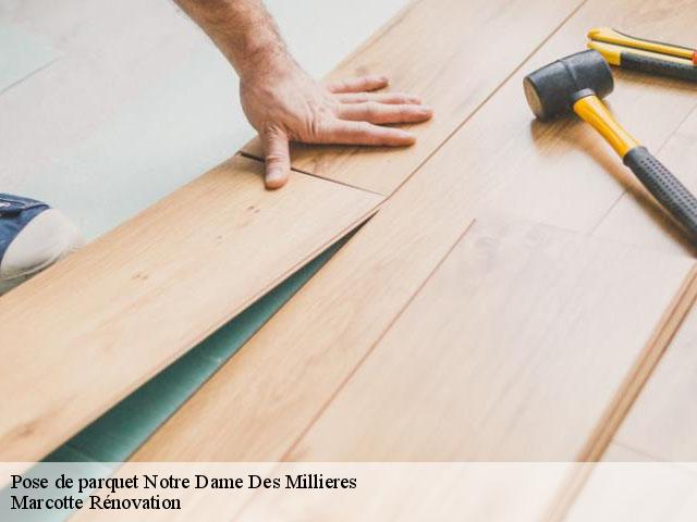 Pose de parquet notre-dame-des-millieres-73460 Marcotte Rénovation