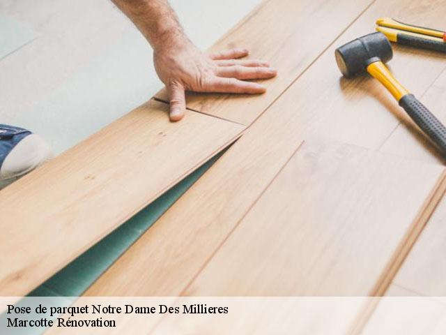 Pose de parquet  notre-dame-des-millieres-73460 Marcotte Rénovation