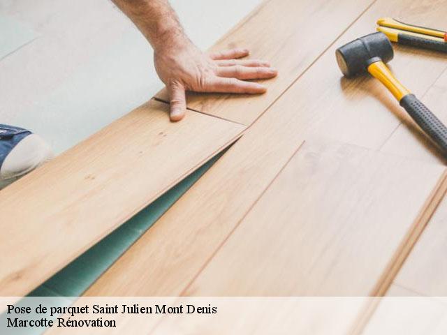 Pose de parquet saint-julien-mont-denis-73870 Marcotte Rénovation