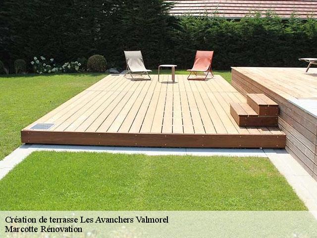 Création de terrasse  les-avanchers-valmorel-73260 Marcotte Rénovation