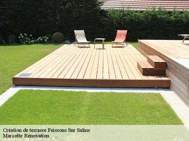 Création de terrasse feissons-sur-salins-73350 Marcotte Rénovation